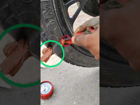"tubeless tyre puncture repair" #shorts #viralshort #tyer #tubeless #puncturerepair