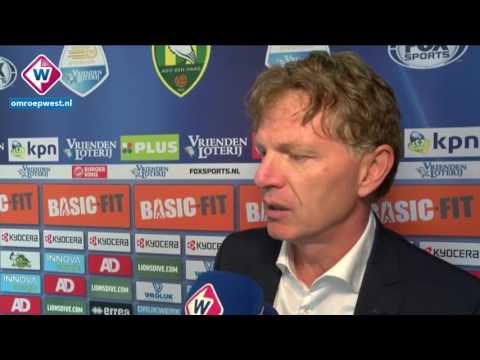 Reactie ADO Den Haag-trainer Fons Groenendijk na de winst op Roda JC