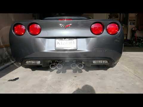 Corvette Z06 exhaust with remote mild to wild switch