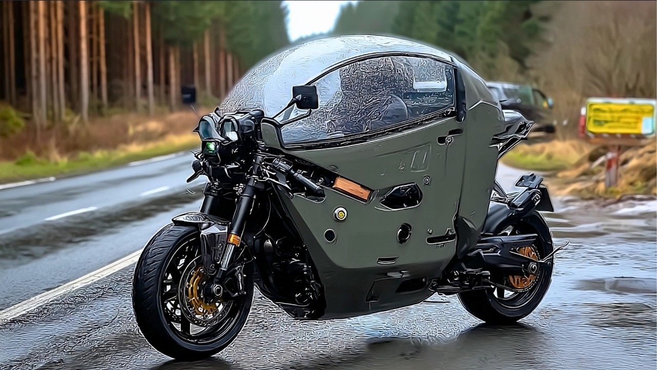 Man Builds ANTI-RAIN Motorcycle From A Scooter | Start to Finish by @mwigmedia