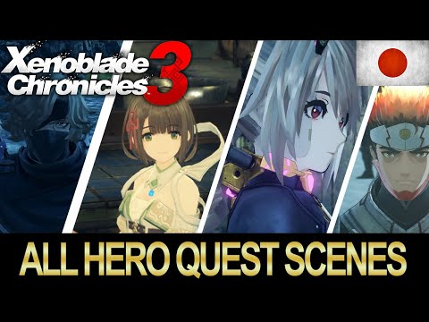 All Hero Quest Cinematic Cutscenes (Japanese) | Xenoblade 3(XB3)