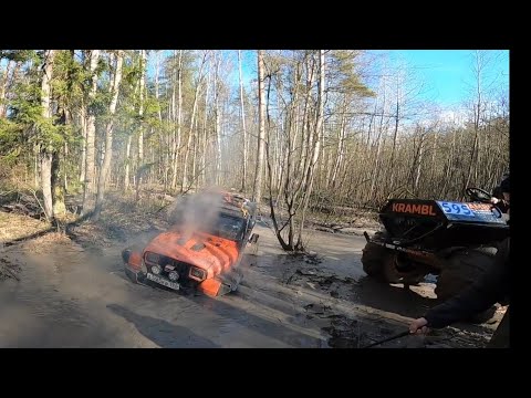 Rally, Offroad, Бека, Вадим и крамбл, все в одном видео) много поломок...