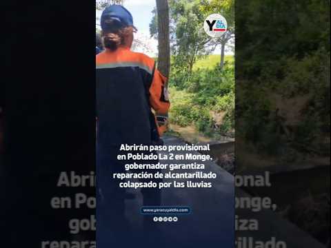 Abrirán paso provisional dañado por las lluvias en zona rural de Manuel Monge