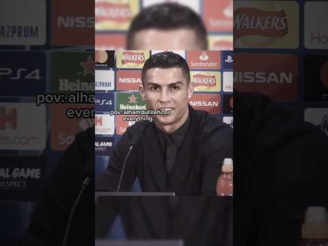 Ronaldo Says Alhamdullilah For Everything☝️🐐 #shorts #muslim #islam #islamicvideo #islamicreminders