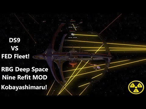 NEW Deep Space Nine | RBG DS9 Refit | VS Giant Federeation Fleet | Star Trek Ship Battles |