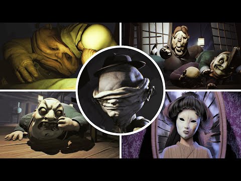 Little Nightmares All Bosses & Ending with First Person Mod