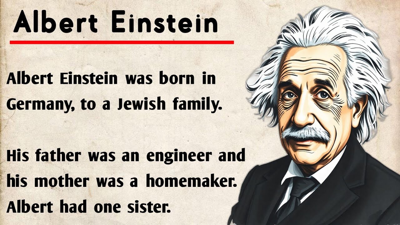 Learn English Through Story || Albert Einstein Story || Graded Reader || English Speaking Practice