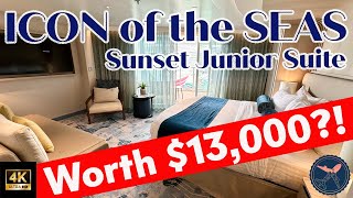 Icon of the Seas | Royal Caribbean | Is this Stateroom worth $13,000?! | Sunset Junior Suite 10356