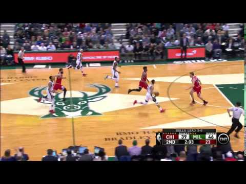 NBA, playoff 2015, Bulls vs. Bucks, Round 1, Game 4, Move 32, John Henson, block