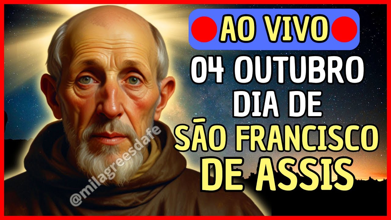 🚨 AO VIVO 🚨  ESPECIAL 04 OUTUBRO, DIA DE SÃO FRANCISCO DE ASSIS!