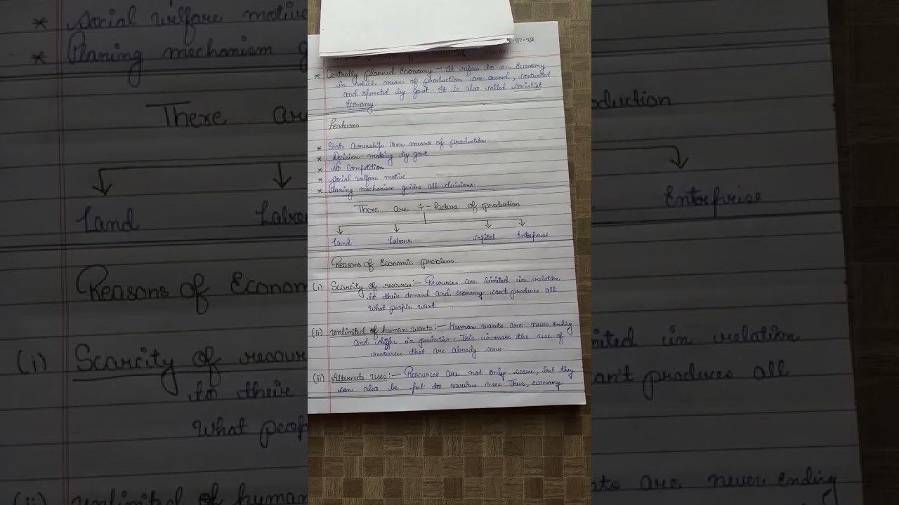 Economic and economy/chapter 1/microeconomics/class 11 #best notes #easy language #toppers written..