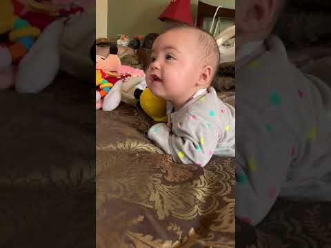 My Great-Granddaughter watching Teletubbies