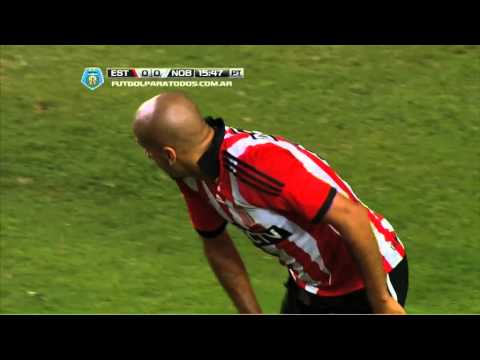 Remate de Carrillo. Estudiantes 0 - Newell's 0. Fecha 5. Torneo Final 2014. Fútbol Para Todos