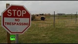 US troops set up razor wire on US-Mexico border in Texas