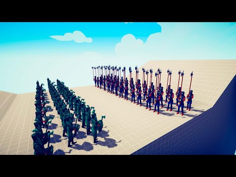 50 MELEE UNITS VS 50 HALBERD | Totally Accurate Battle Simulator |TABS
