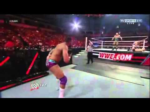 Ryback vs Mike Spinner & Andy Tavarez + Jinder Mahal atttack - RAW 20 August 2012