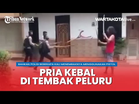 Pria Kebal Di Tembak Polisi, Malah Teriak "Ora Iso"