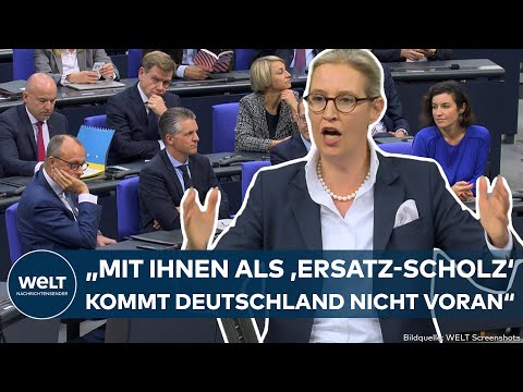 ALICE WEIDEL: "Ersatz-Scholz"! AfD-Chefin attackiert Merz: "Mit Ihnen kommt Deutschland nicht voran"