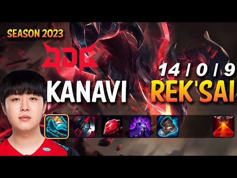 JDG Kanavi REK'SAI vs NIDALEE Jungle - KR Ranked