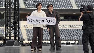 Download lagu Full HD Fancam🔴Soundcheck in Los Angeles Day 4 suga BTS did this sweet thing to jungkook on stage! mp3