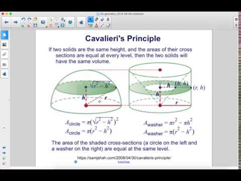 Geometry 3D Cavalieri's Principle