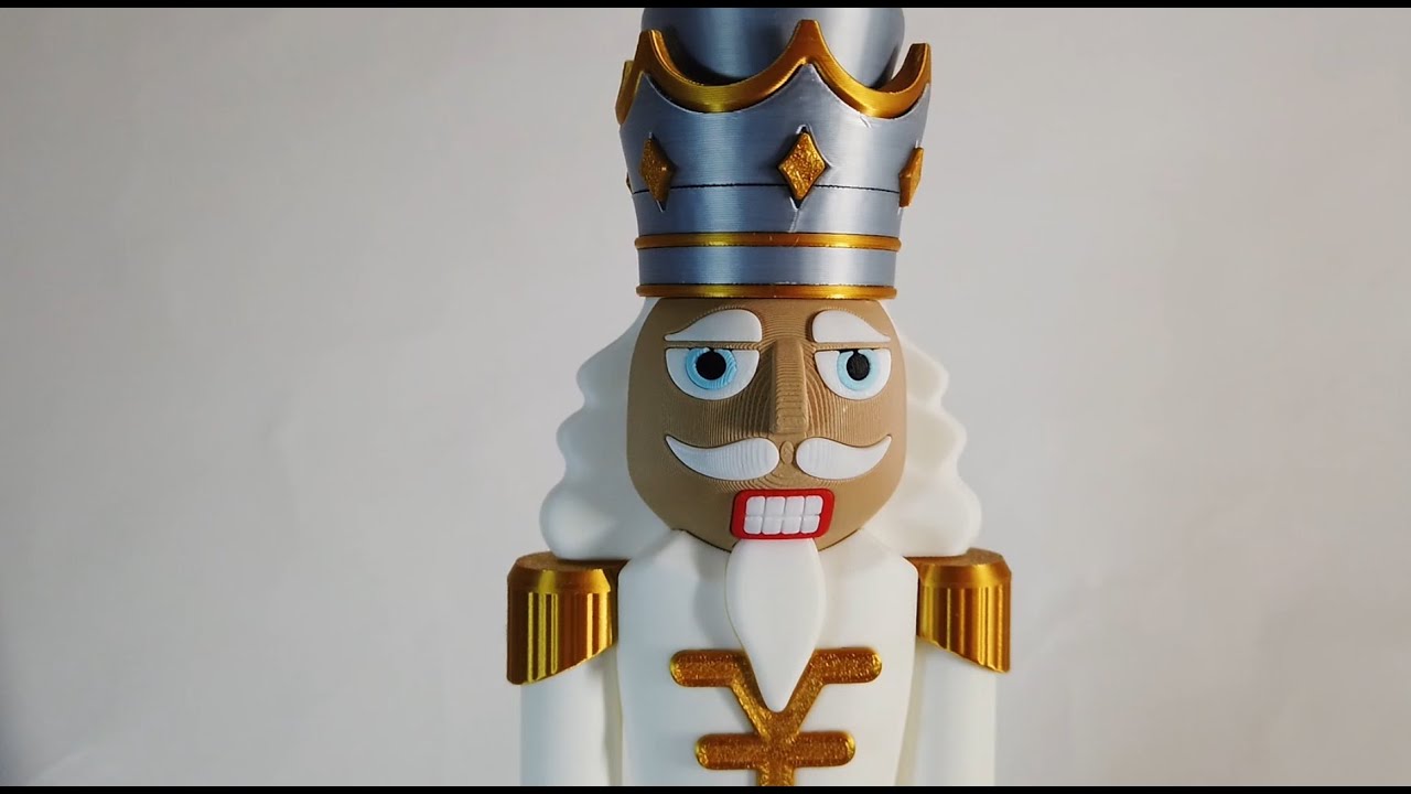 3D Printing a 40cm Christmas Nutcracker: No Glue, Just Precision!
