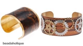 How to Cover a Brass Cuff in Lillypilly Copper Sheets