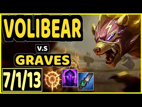 MINERVA (VOLIBEAR) vs GRAVES - 7/1/13 KDA JUNGLE CHALLENGER GAMEPLAY - BR