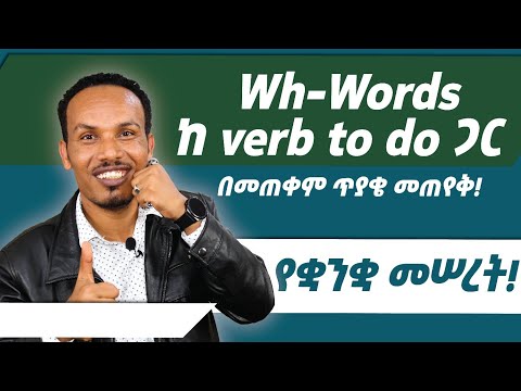 Basic English /ለጀማሪዎች /Why,What,where,when,How,Which+Verb to do