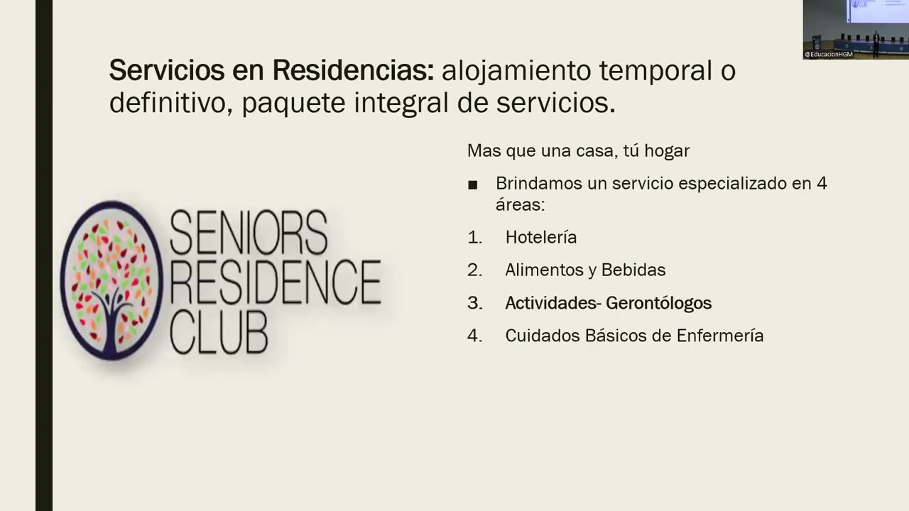 Participación de los profesionales en Gerontología en unidades de cuidados prolongados