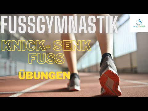 Fussgymnastik bei einem Knick-Senkfuss und Fersensporn.Übungen bei Fussschmerzen.