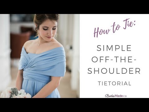 THE INFINITY DRESS : Simple Off the Shoulder Tietorial
