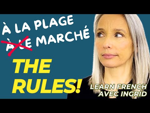 Learn about the preposition À in French & when you must use AU in French instead (and AUX!)