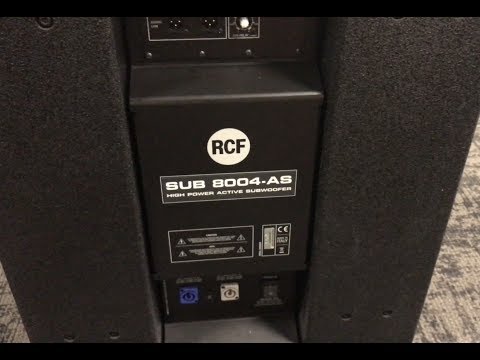 RCF SUB 8004-AS Overview (Authorized Dealers)