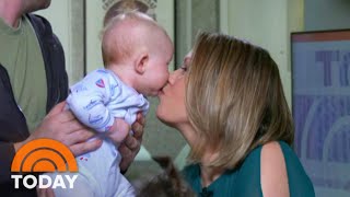Dylan Dreyer Steals A Kiss From Baby Ollie On Weekend TODAY | TODAY