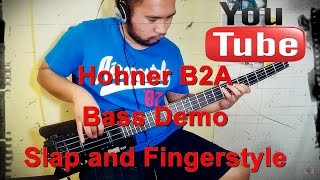 Video thumbnail for Hohner B2A - Headless Bass Demo by slapbassforthewin