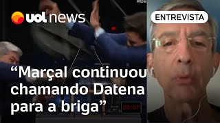 Datena agride Marçal: Ex-coach continuou chamando apresentador para briga, diz mediador de debate