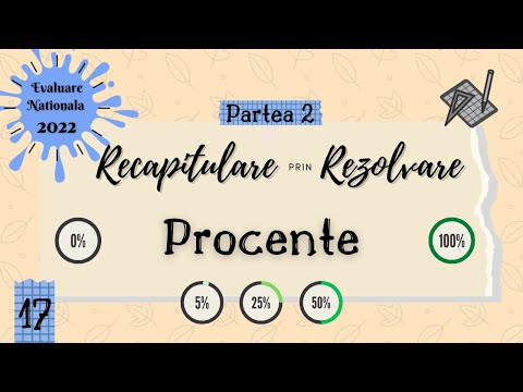 Evaluare Nationala 2022 | Recapitulare prin Rezolvare | 17.Procente - Partea 2