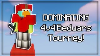 Dominating 4v4 Ranked Bedwars Tournament!  Hypixel