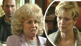 EastEnders - Peggy Butcher Kicks Kathy Mitchell Out Of The Queen Vic (23rd December 1999)
