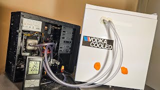 The Vodka Freezer PC (Vodka cooled PC 2.0) - how I built a vodka cooled PC and had small accident