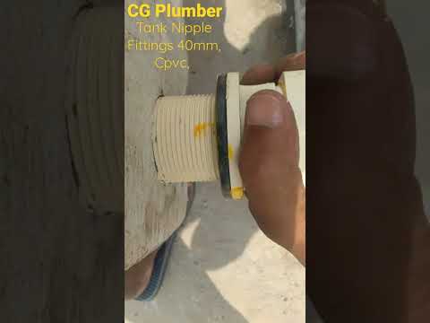 #Cpvc Tank Nipple 32mm, Fitting With Cpvc Fta 32mm,/ Cpvc Solvent, Very Easy Method in Pvc Tank#