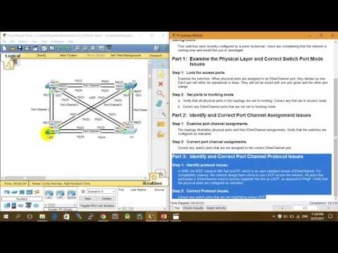 Solving 3.2.2.3 Packet Tracer - Troubleshooting EtherChannel