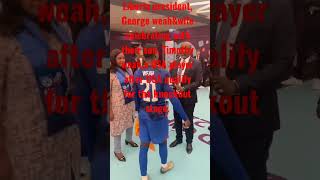 Liberia's President George Weah&amp; wife celebrate with their sonTimothy Weah on USA's qualification.