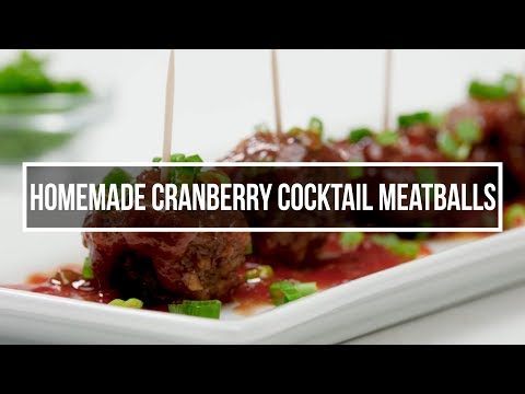 Homemade Cranberry Cocktail Meatballs Recipe
