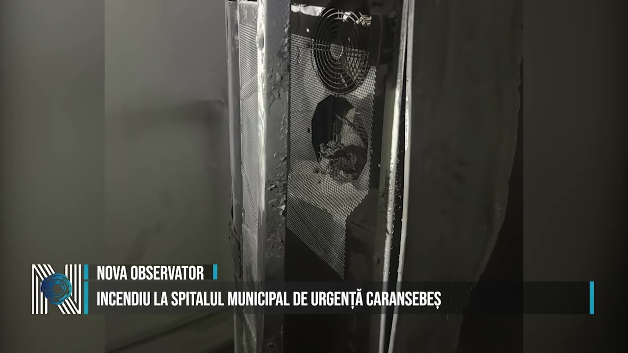 Incendiu la Spitalul Municipal de Urgență Caransebeș