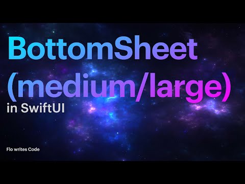 Easy BottomSheet in SwiftUI 3 | BottomSheet Package by adamfootdev