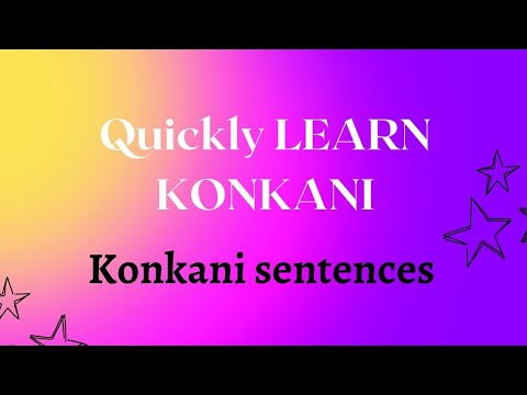 KONKANI SENTENCES.... Quickly learn Konkani...