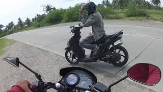 Download lagu Honda XRM vs Yamaha MIO drag race mp3