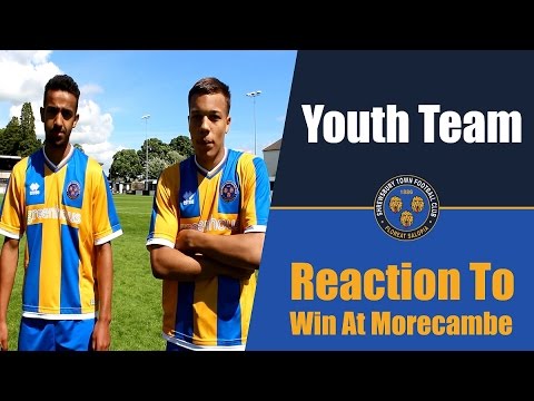 YOUTH TEAM: Reaction To Victory At Morecambe